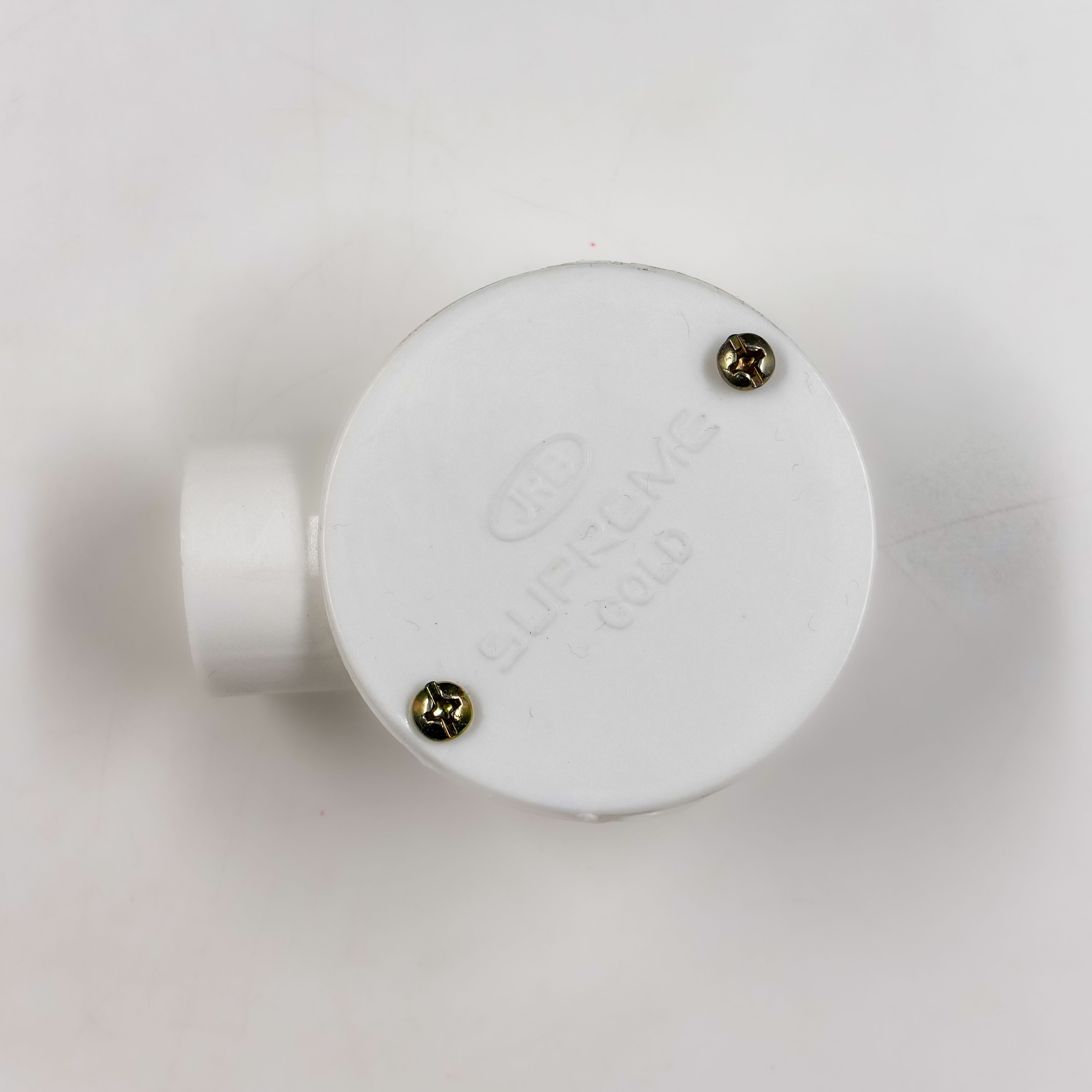 JRB Suppreme - 25Mm Conduit Junction Box 1 Way (White)